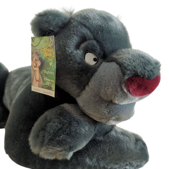 Disney Store Bagheera Plush The Jungle Book 2 Panther Stuffed Animal 20" w/ Tags - Picture 4 of 15